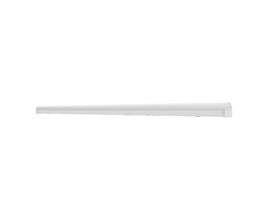 Ledvance Batten Combo påbygningsarmatur i hvid, vist på skrå med lang, slank form; 1800 mm og 9750 lm.