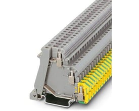 Phoenix Contact DOK 1,5 Actor/Rijgklem sensor-/aktuatorklemme i grå med skruetilslutning og DIN-skinne montering.