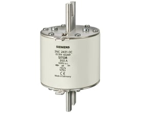 Siemens SITOR sikring 3NC2431-0C NH3 150A gR 500V a.c. frontindikator, fremstillet i Tyskland.