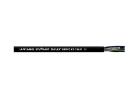 Lapp OLFLEX SERVO FD 796 P kabel med påskriften 'LAPP KABEL STUTTGART' og 'ÖLFLEX® SERVO FD 796 P CE' på sort ydre kappe.