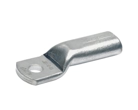 Klauke kabelsko specialmodel, 2x70mm², M12, fortinnet kobber med pressemarkeringer, vist på hvid baggrund.