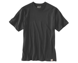 Sort Carhartt Dearborn Relaxed T-shirt i størrelse XS med korte ærmer, rund ribhals og lille logo ved kanten.