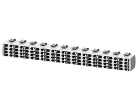 Siemens 5ST2 samleskinne med 24 moduler og 4 faser til fejlstrømsenheder og miniatureafbrydere.