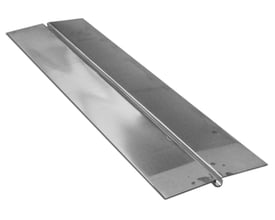 Roth varmefordelingsplade i metal med dimensioner 260x1200 mm, designet til 16 mm rør.