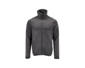 Mascot Customized fleecetrøje i stengrå, vist lige forfra med fuld lynlås og høj krave.