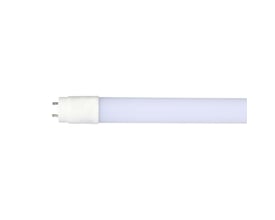 V-TAC T8-VALUE150 LED-lysstofrør på 20 W med hvidt rør og synlig G13-fatning set fra siden.