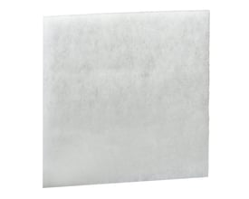 Et enkelt Schneider Electric ClimaSys CA G2 M1 filter i hvidt materiale, 280x280 mm, isoleret på hvid baggrund.