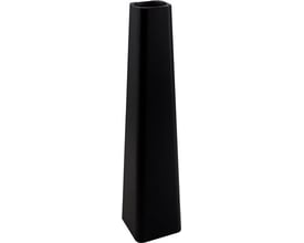 Sort Tower mast på 0,98 meter med integreret montageluge, fremstillet af pulverlakeret stål.