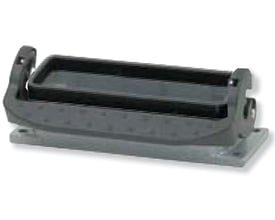 Procon Multistik chassishus B6 i pulverlakeret aluminium med 28mm højde og langsgående låsebøjle, IP65.