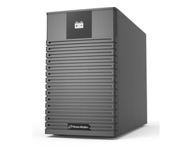 PowerWalker BP I72T-12x9Ah batteripakke til UPS i mørkegråt kabinet med lameller, set skråt forfra.