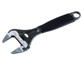 Bahco Ergo skiftenøgle 6" med tydelig laserskaleret mm-måling på den sorte kæbe.