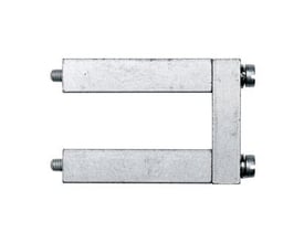 Weidmüller 2-polet laske WQV 120/2 i uisoleret metal med M6 skrueforbindelser til elektriske forbindelser.