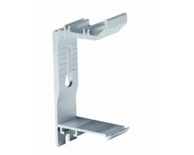 Schneider Electric TTA-KV56-2 aluminium konsol med integreret lamelholder til montering af TTA-G10 og TTA-G10V lameller.