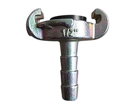 FLAIR klokobling med 1/2 tommer slangestuds i galvaniseret metal, klar til tilslutning.