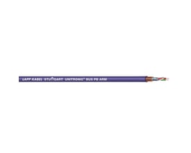 Lapp Unitronic Bus PB ARM kabel med dimensionen 1X2X0,65 med tydelig mærkning på den lilla yderkappe.
