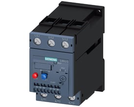Siemens Sirius 3RU21 overbelastningsrelæ i størrelse S2, med justeringsområde 22-32A og skrue-/fjederklemmer for motorbeskyttelse.