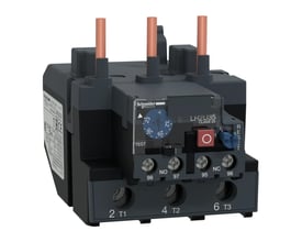 Schneider Electric termorelæ LR2D35, klasse 20, til tungstart med et indstillingsområde på 23-32A, vist på hvid baggrund.