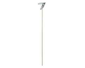 Grohe løftestang til Chiara og Europlus armaturer, vist med blank krom finish og et tredimensionelt, vinklet håndtag.