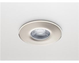 Philips CoreLine RS155B indbygningsspot med 7.2W LED, 720 lm og 2700K varm hvidt lys i aluminium.
