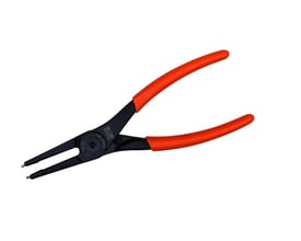 Nærbillede af Bahco låseringstang 225mm, viser de lige, smedede spidser og mærket 'Bahco 2000-180' på den sorte overflade.