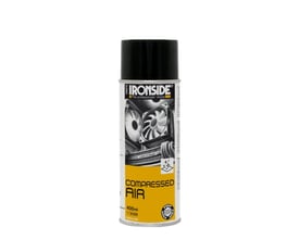 Ironside trykluftspray på 400 ml i dåse med sort hætte og gul-hvid etiket.