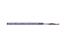 Lapp Unitronic BUS CAN TRAY 2x2x0,34 kabel med tydelig mærkning og afskærmning på hvid baggrund.