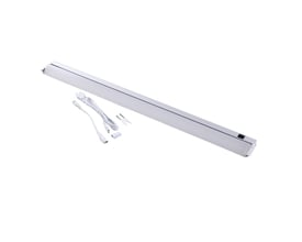 Loevschall Striplight LED lysarmatur på 121,1 cm med hvid finish, kipbar funktion og tilbehør.