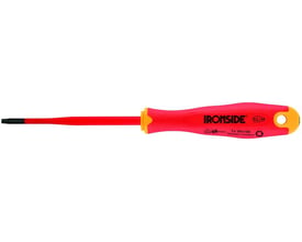 Ironside Slim VDE-skruetrækker TX20 med 125 mm klinge, set fra siden med rød klinge og rødt-gult skaft.