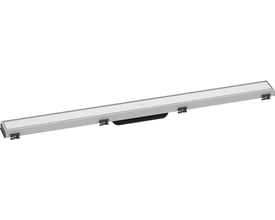 Hansgrohe 900 mm afløbsrende med højdejusterbar ramme i mat hvid overflade, lavet af rustfrit stål 304.