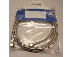 Nordic Quality Softpex tilslutningsslange i transparent plastpose med håndtag. Slangen er 2.5 meter lang med 3/4" Fx3/4" E fittings.