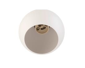 Nærbillede af SLV Light Eye 90 1F pendel, viser det runde lampehoved med indvendig gråskala og synlig GU10 fatning.