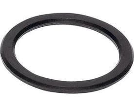 Festo tætningsring MS4-NNR i sort NBR gummi, vist på hvid baggrund.