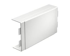 OBO Bettermann T- og krydsstykke WDKH-T60150RW, 60x150 mm, hvid RAL9010, halogenfri, vist på hvid baggrund.