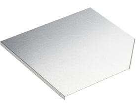 Schneider Electric låg til 90° bøjning i 500x1 mm Zinc+ med synlig kant og foldning.