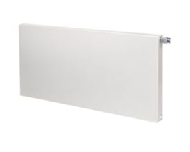 Purmo Plan Ventil FCV22 radiator i hvid, 900x500mm, med synlig ventil og termostat på højre side.