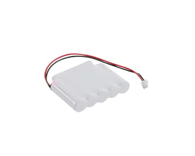 SLV genopladeligt batteri til P-LIGHT, 7.2V og 1000 mA, med hvidt kabinet og røde/sorte ledninger.