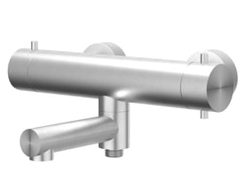 Sanibell IVY Concord kararmatur i børstet stål med svingtud og 2 greb til centerafstand på 150 mm.