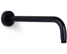 30 cm lang brusearm i mat sort med 1/2" tilslutning til montering af en hovedbruser på badeværelset.