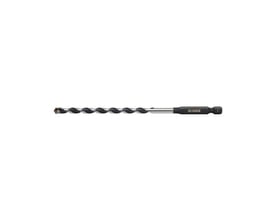 Ironside universalbor med HM-spids, 6,0 x 90/150 mm, HEX-skaft, vist fra siden med spiralformet bor.