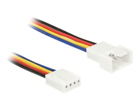Delock PWM-forlængerkabel med fire polet tilslutning og 50 cm længde, vist med stik i begge ender.