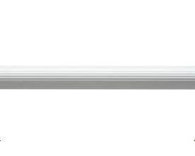 Hefe teleskopstang i hvid med justerbar længde fra 60-90 cm, vist på hvid baggrund.