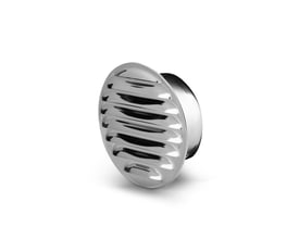 Fresh murrist i rustfrit stål Ø100 mm med studs og et ribbet mønster, præsenteret på en ren hvid baggrund.