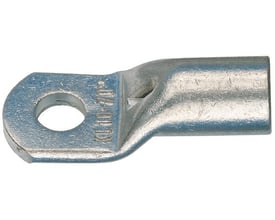 Klauke rørkabelsko i kobber til 25mm² leder med 14mm boltdiameter og inspektionshul.