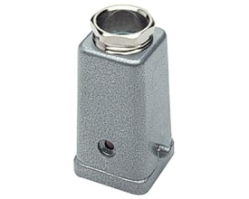 Procon multistik stikhus A3/A4 i pulverlakeret aluminium med lige M20 forskruning på hvid baggrund.