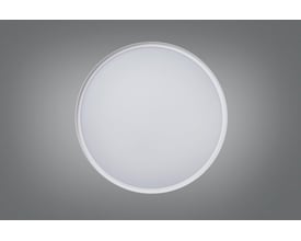VAERK Nanna Loft LED lampe Ø 325mm med hvid MPO skærm og Dali CCT-Switch funktionalitet.