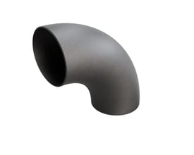 Indura 90° bøjning i S235 stål, 3D-konstruktion med dimensionerne 508 x 11 mm.