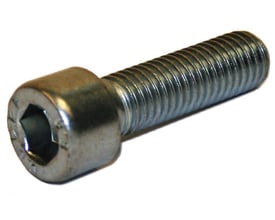 Insexskrue DIN 912 M5x40 med cylindrisk hoved og indvendig 6-kant, el-galvaniseret.