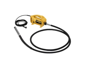 Enar Fox stavvibrator med Ø 40 mm/1,5 m vibratorslange i gult, slagfast motorhus med kabel og skulderstrop.