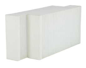 Standardfiltersæt til Dantherm HCV 300, bestående af et hvidt pollenfilter og et standardfilter, der måler 145x275x48mm.