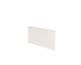 Purmo C22 radiator i hvid, måler 400x500mm, vist isoleret på hvid baggrund med fokus på dens slanke design.